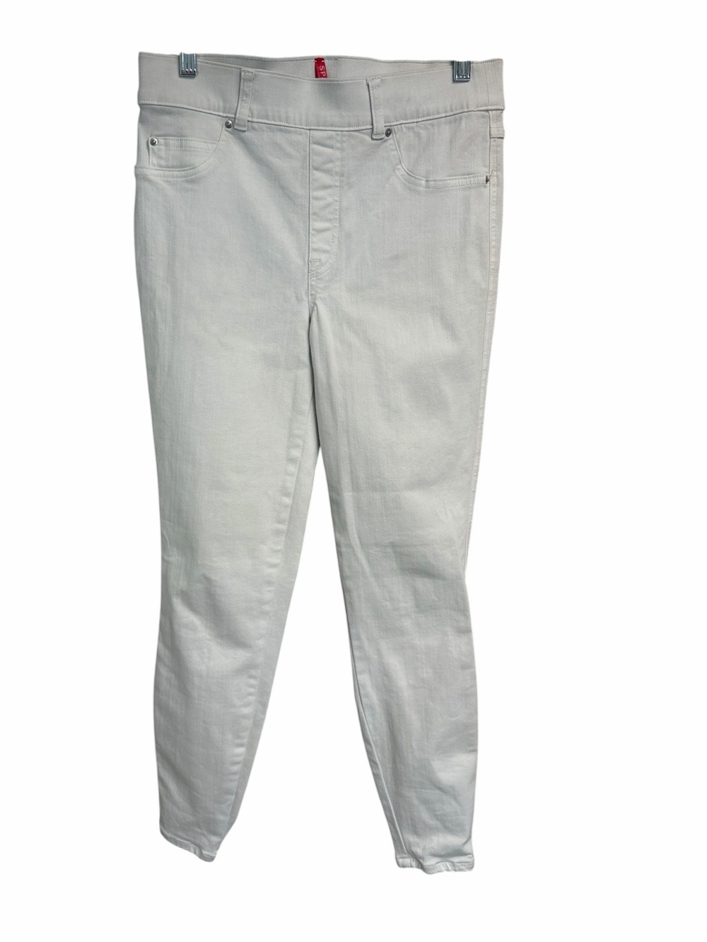 Spanx White Straight-Leg Jeans